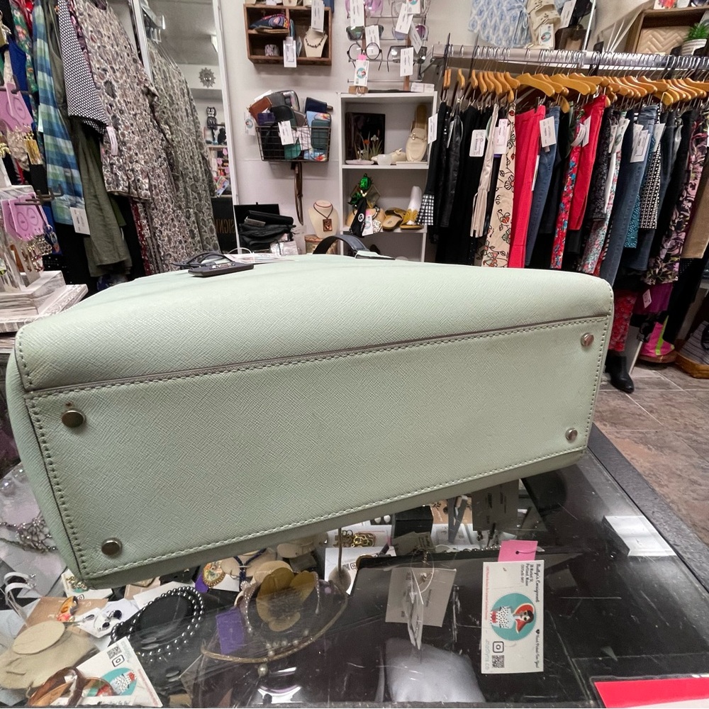 Kate Spade Pastel Green and Dark Blue Tote - Picture 4 of 8